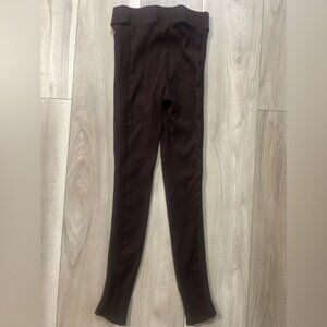 Naked wardrobe ripped brown legging